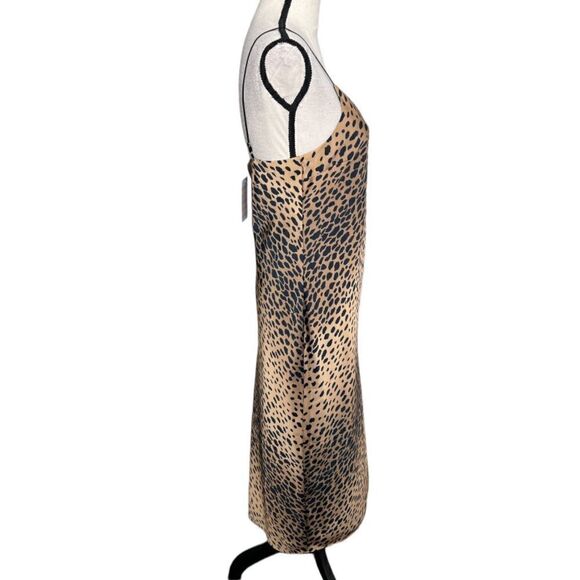 GOOD AMERICAN Leopard Print Slip Dress. Size Small NWT - Picture 4 of 9